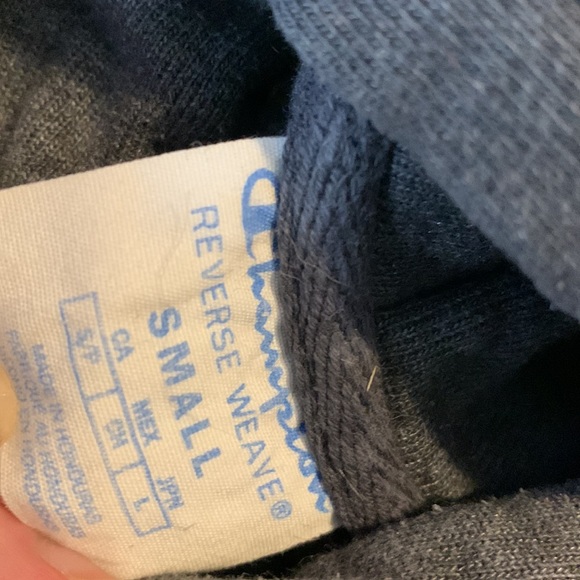 Dark grey reverse weave champion hoodie - Picture 4 of 4